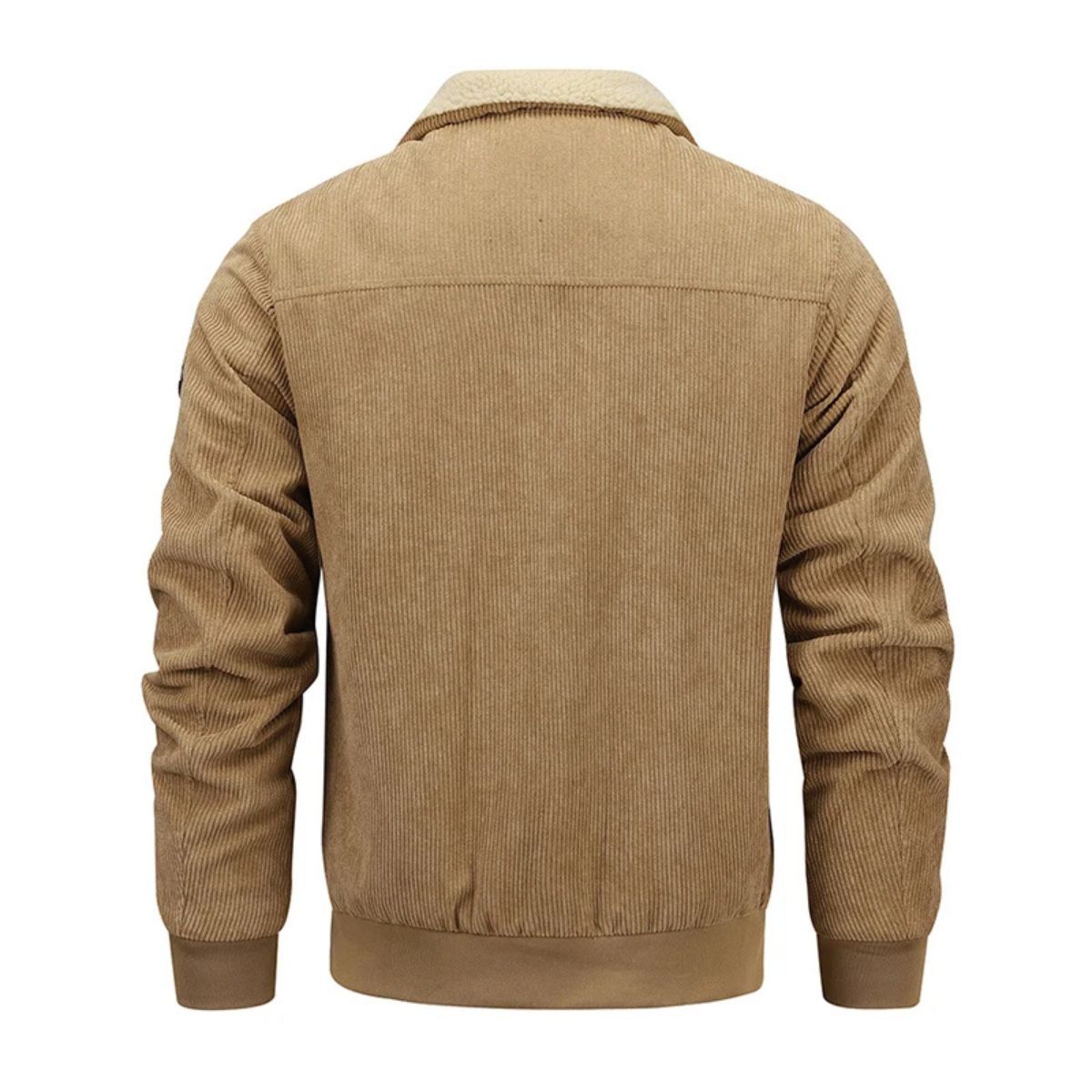 Vintage herrskorduroyjacket med mysig fleecefoder från Tallinn