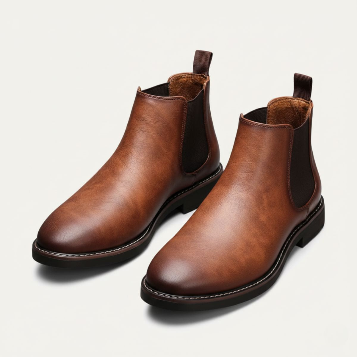 The Highlands - Herrars Hållbara Läder Chelsea Boots