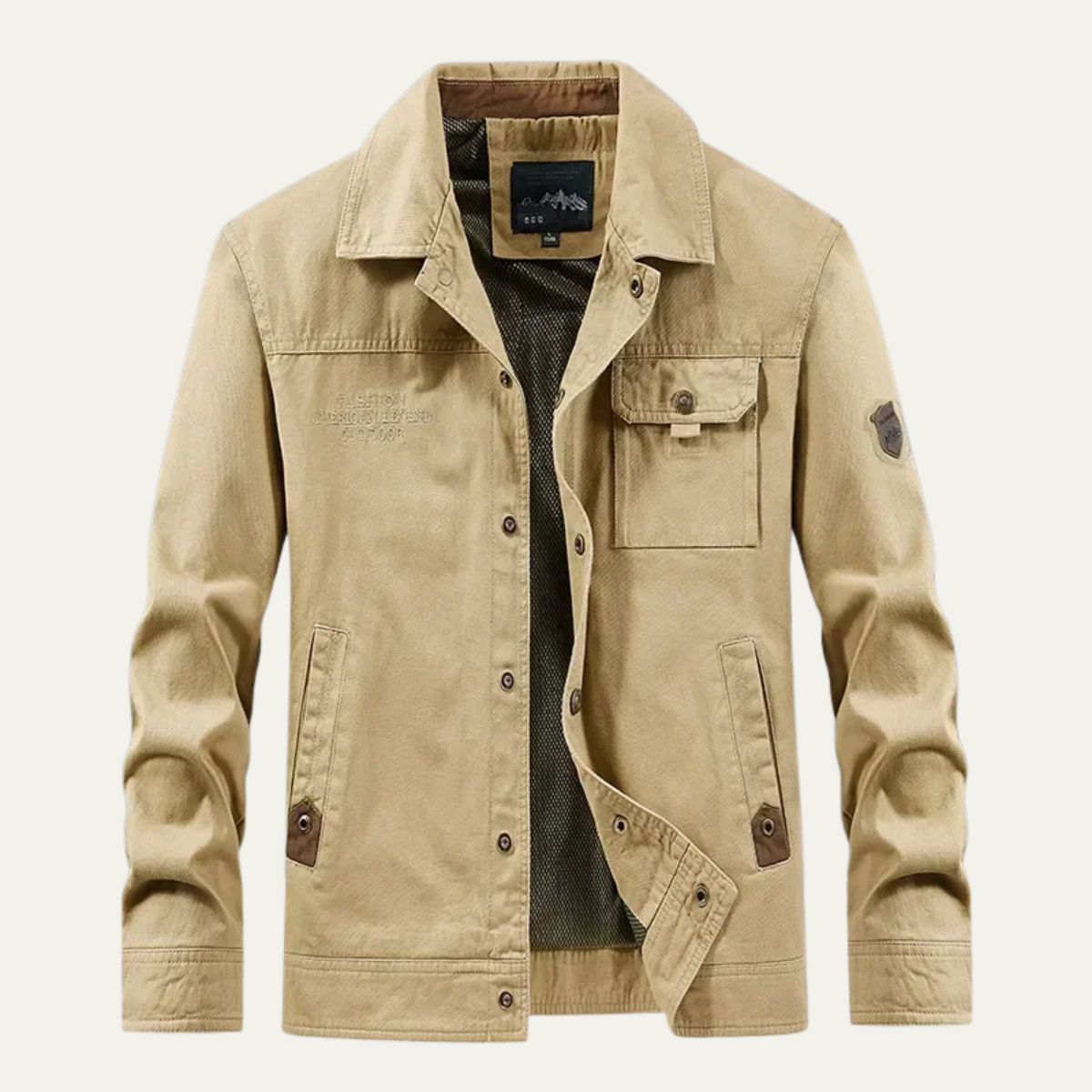 The Ranger – Herr canvasjacka med sherpakrage