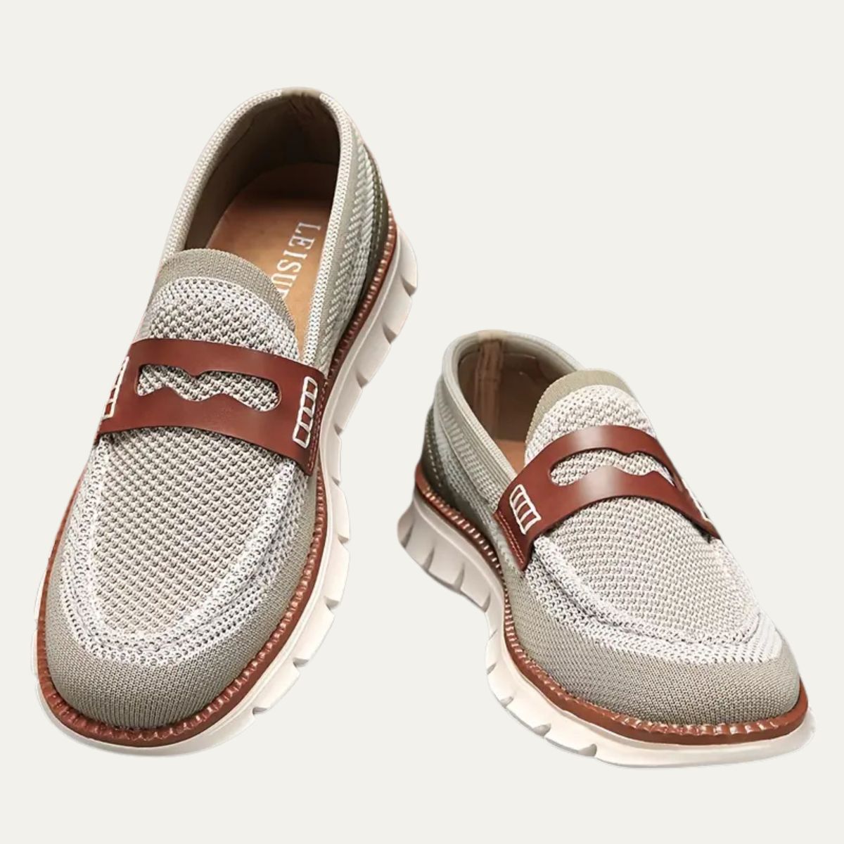 The Bellemere - Lätta ventilerade stickade loafers för herr med bekväm sula