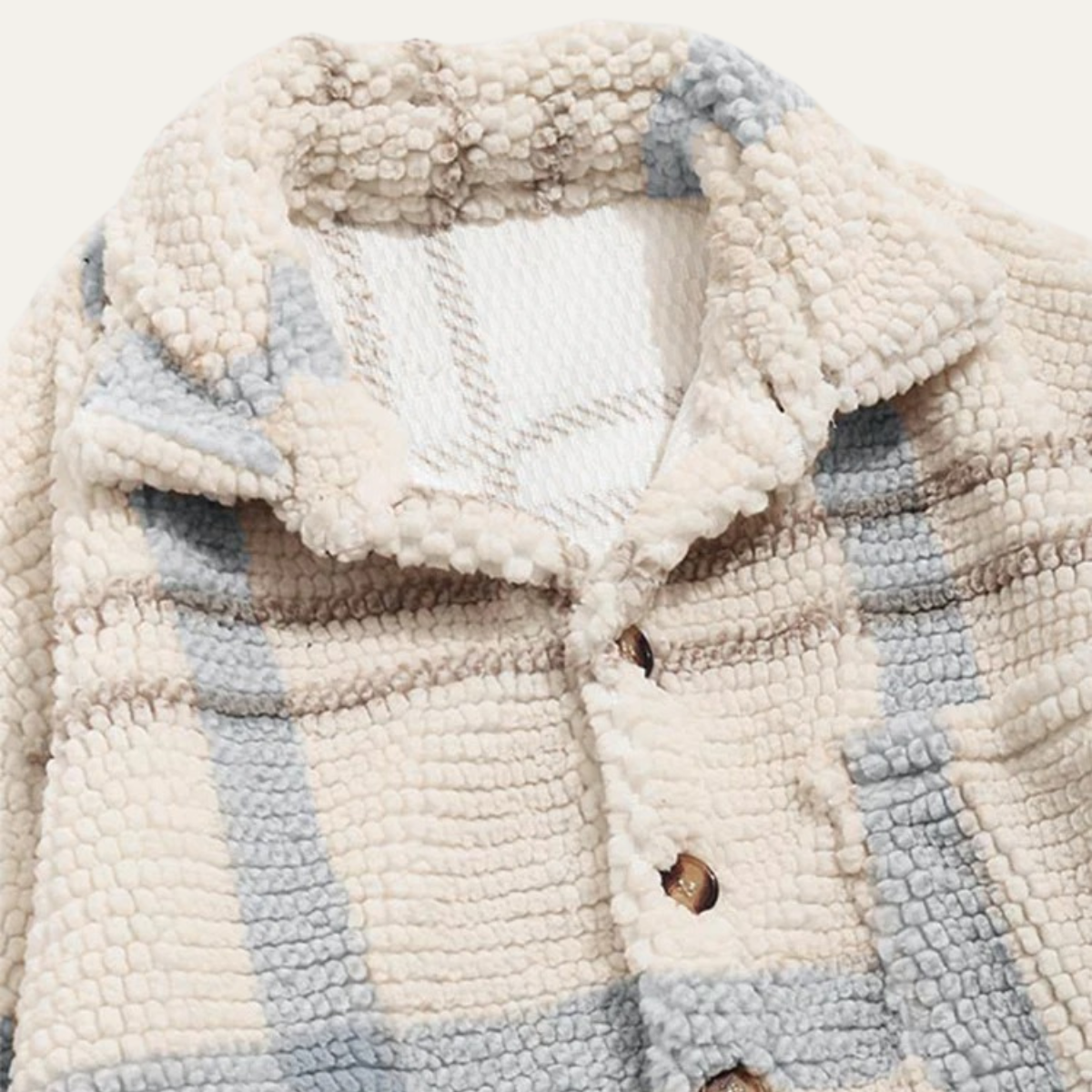 The Millstone - Herr Rutig Fleece Kappor med Huva