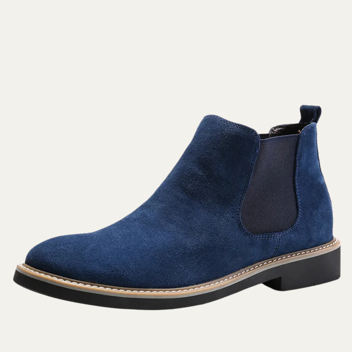 The Prosecco - Herr Trendiga Slip On Mocka Chelsea Biker Stövlar