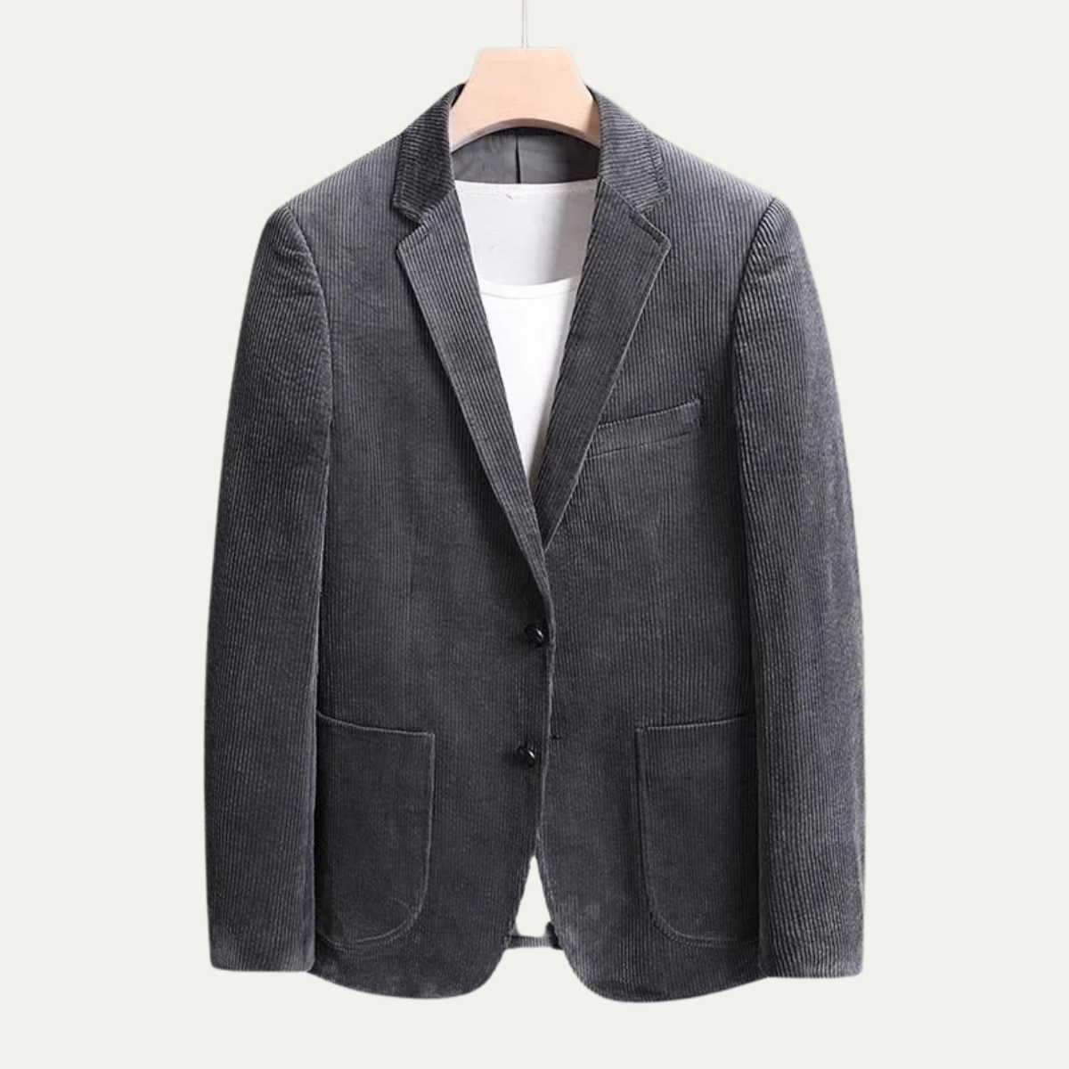 The Livorno - Herr Vintage Casual Slim Fit Corduroy Blazer Jacka