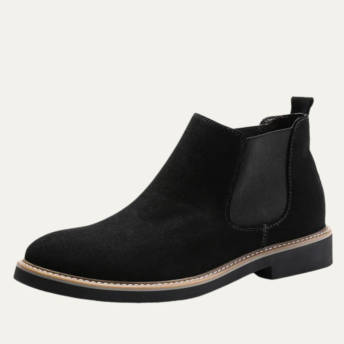 The Prosecco - Herr Trendiga Slip On Mocka Chelsea Biker Stövlar