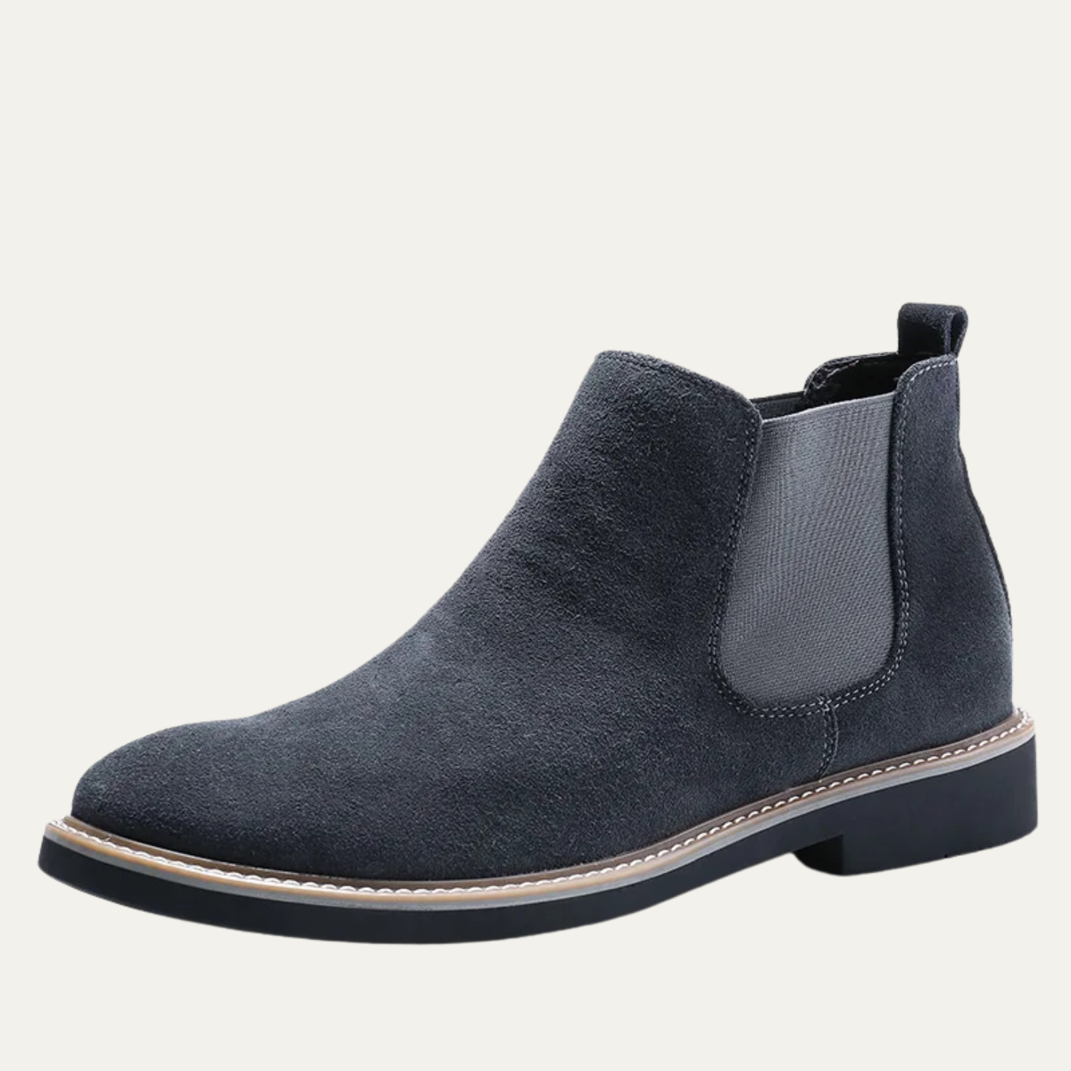 The Prosecco - Herr Trendiga Slip On Mocka Chelsea Biker Stövlar