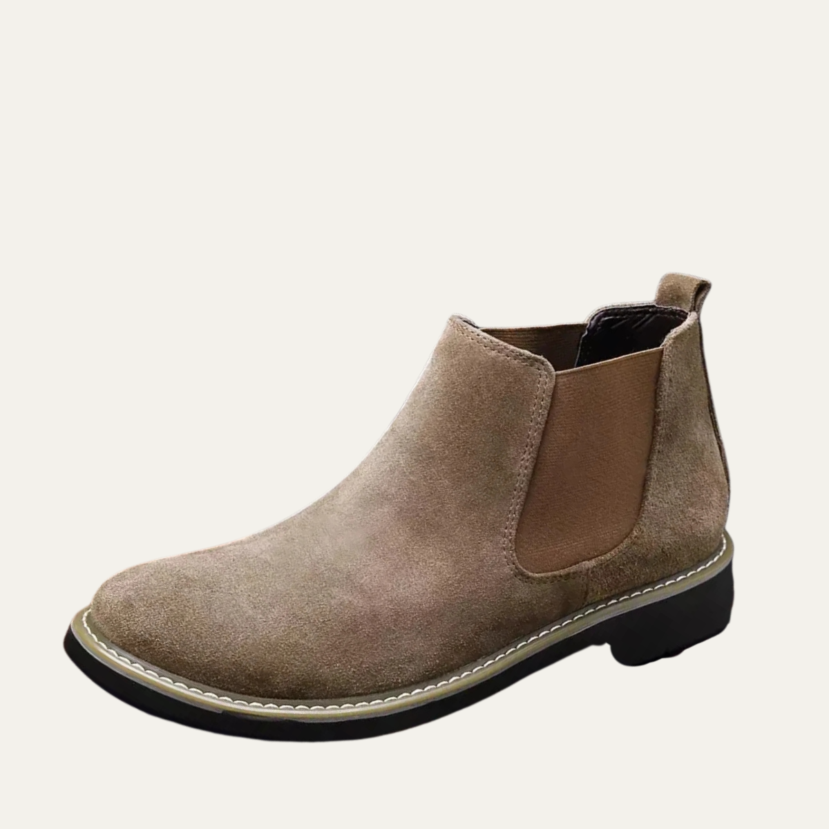 The Prosecco - Herr Trendiga Slip On Mocka Chelsea Biker Stövlar