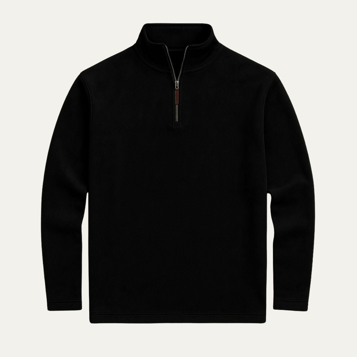 Quarter-zip herrtröja med lång ärm St. Moritz, stil och komfort i sikte