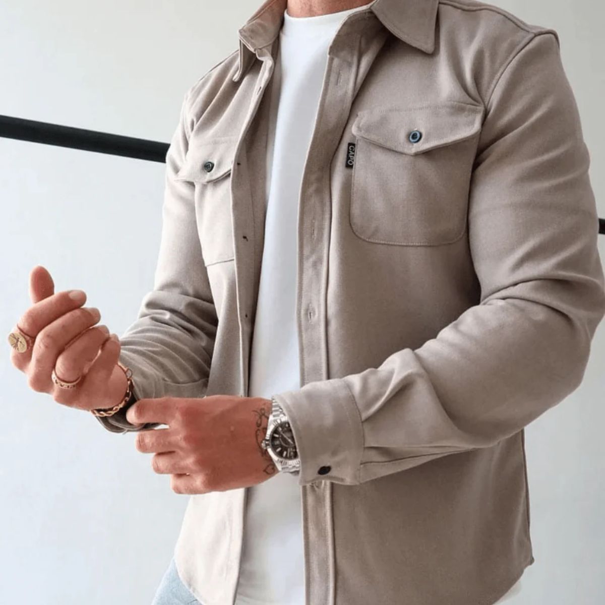 Portland Overshirt – Elegant casual skjortjacka för män