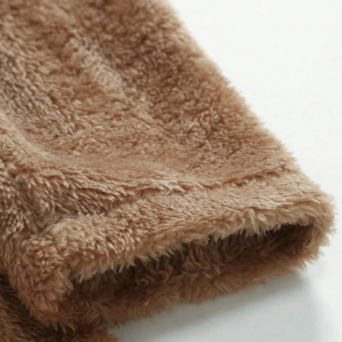 The Fairchild - herrjacka i varm brun dubbelknäppt plysch för vintern