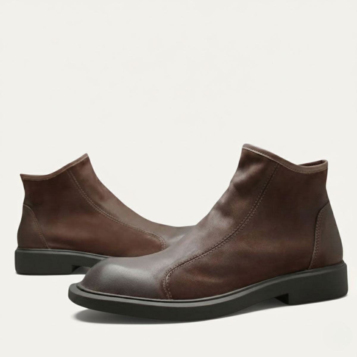 The Cheltenham - Retro läder Chelsea slip-on ankelskor för herr
