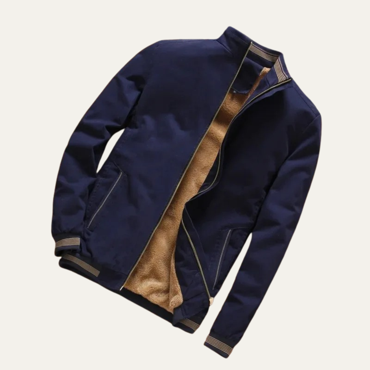 The Castellina - Herr Casual Varm Fleece Aviator Bomberjacka