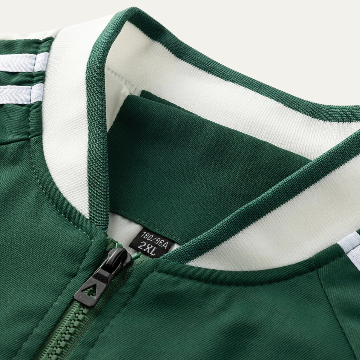 The Oakridge - Herrarnas Andningsbara Zip-Up Lätta Träningsjacka med Randiga Ärmar