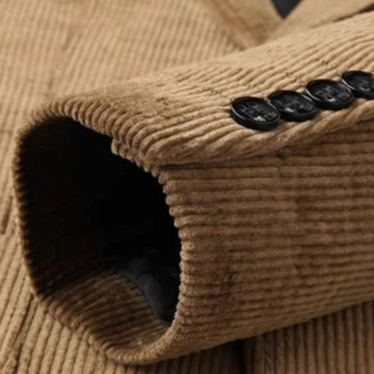 The Lancaster - Herrars Tjocka Flanell Corduroy Affärs Blazer Jacka