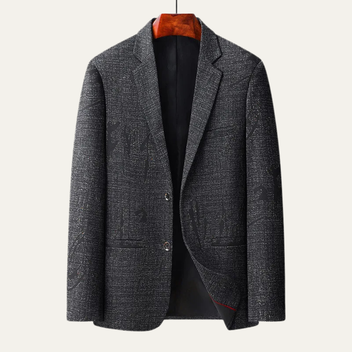 The Sassicaia - Herr Slim Fit Smart Casual Rutig Blazer Kostym