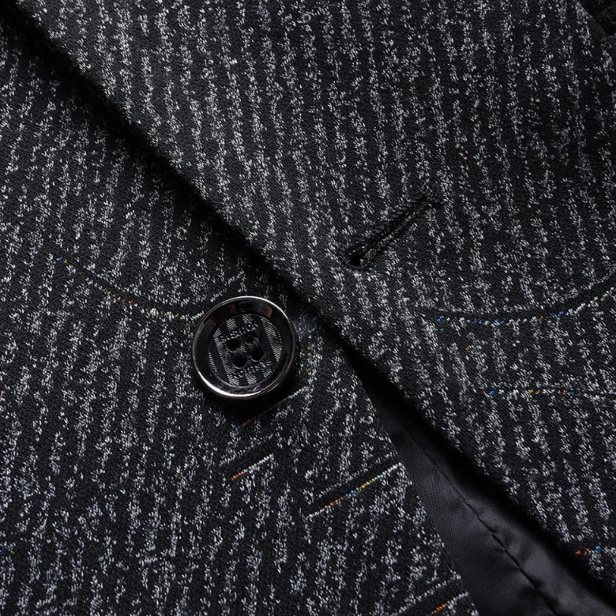 The Sassicaia - Herr Slim Fit Smart Casual Rutig Blazer Kostym