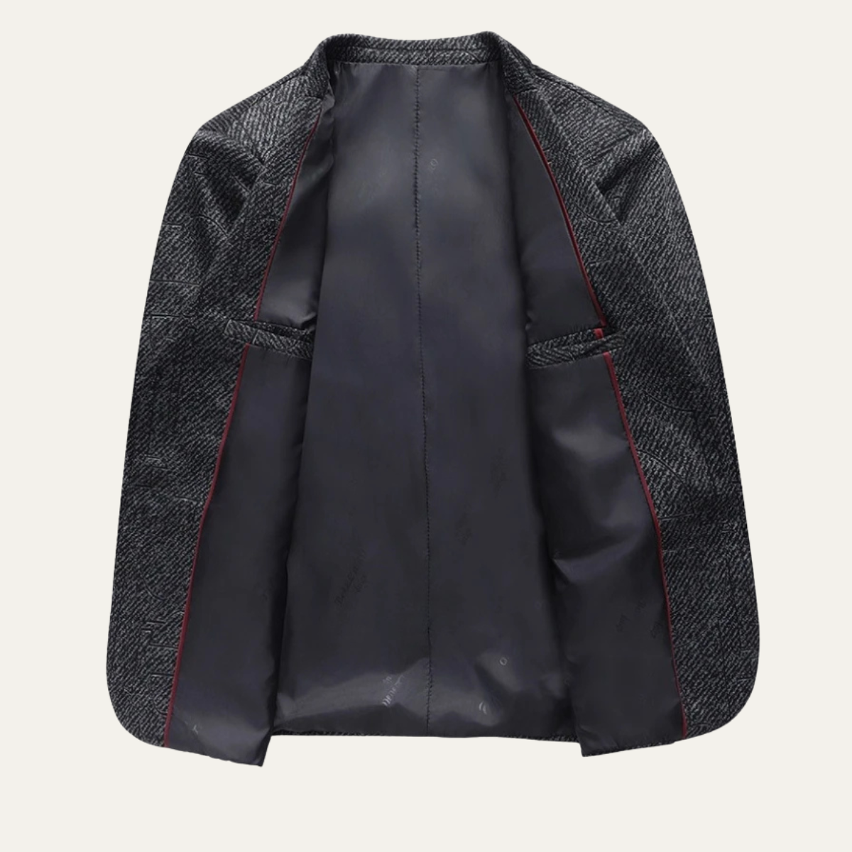 The Sassicaia - Herr Slim Fit Smart Casual Rutig Blazer Kostym