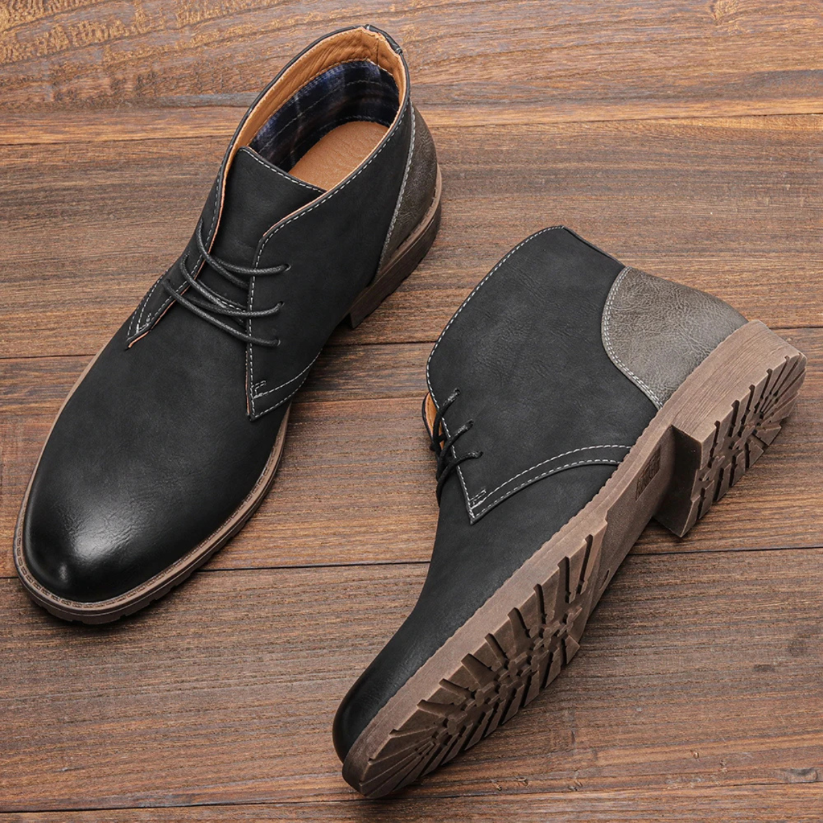 The Elderpine – Herr chukka boots i läder