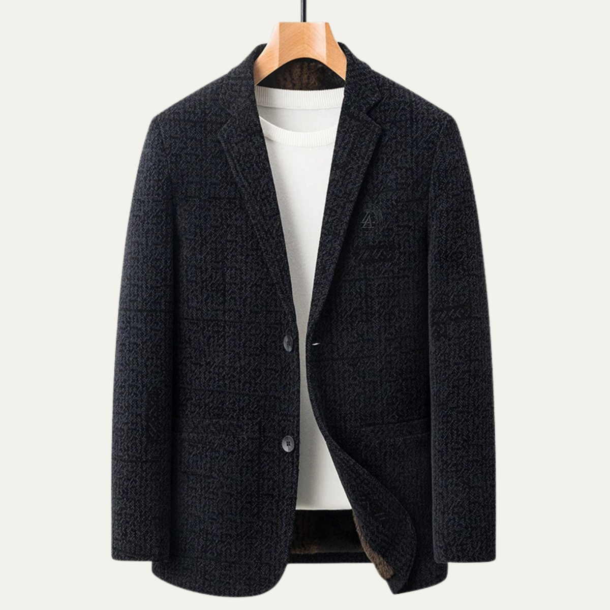 The Portwell - Herrernas Affärs Chenille Varm Foder Blazer