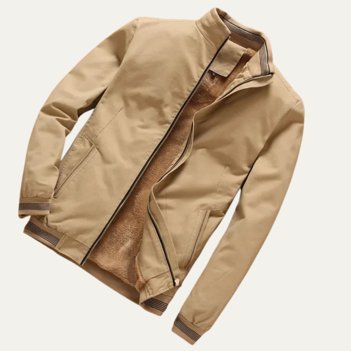 The Castellina - Herr Casual Varm Fleece Aviator Bomberjacka