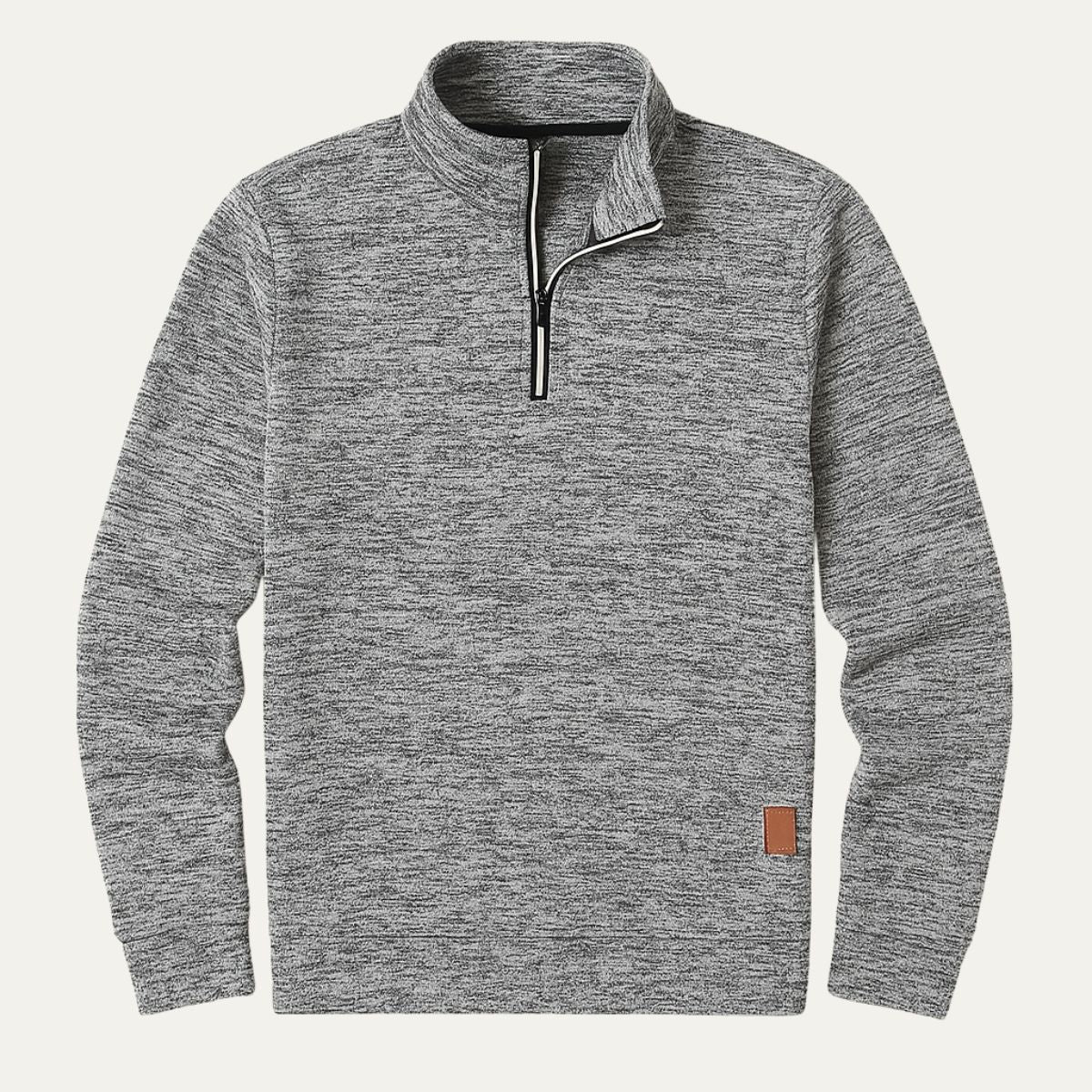 Huvtröja för män The Highland Half Zip – Huvpullover i mjuk terry för ultimat komfort