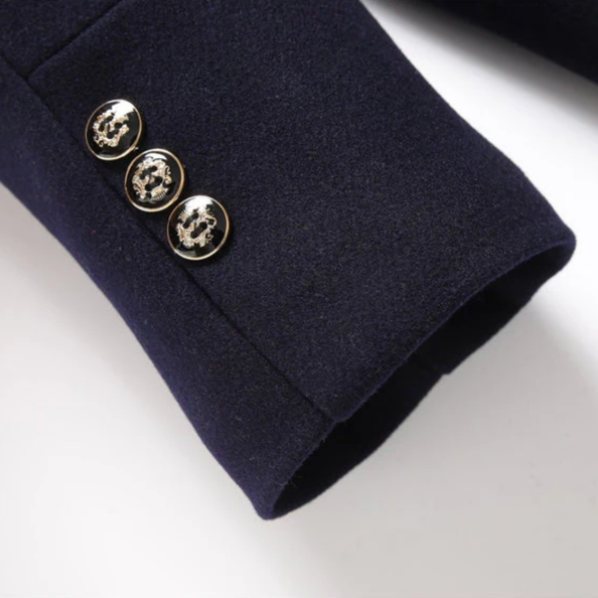 The Brookstone - Herr Elegant Klassisk Ull Vinterjacka med Vadderad Foder