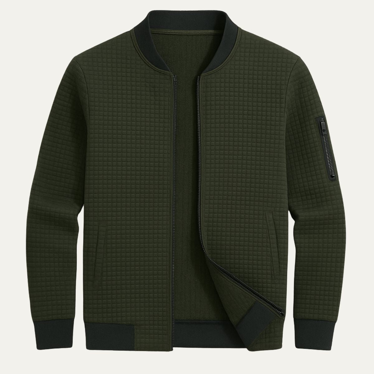 Oakshade Quiltad Jacka – Avslappnad Zip-up Väst för Alla Tillfällen