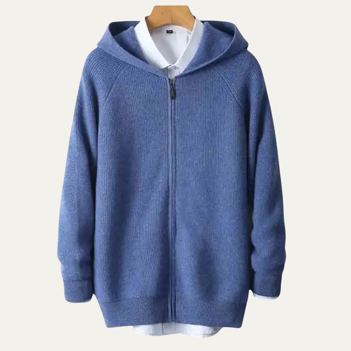 The Riva Garda - Herr Mjuka Lyxiga Merinoull Ziptröja