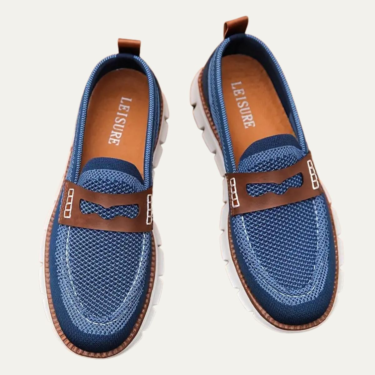 The Bellemere - Lätta ventilerade stickade loafers för herr med bekväm sula