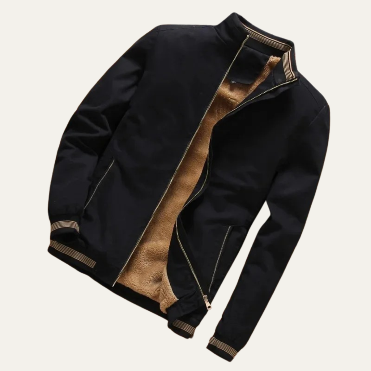 The Castellina - Herr Casual Varm Fleece Aviator Bomberjacka