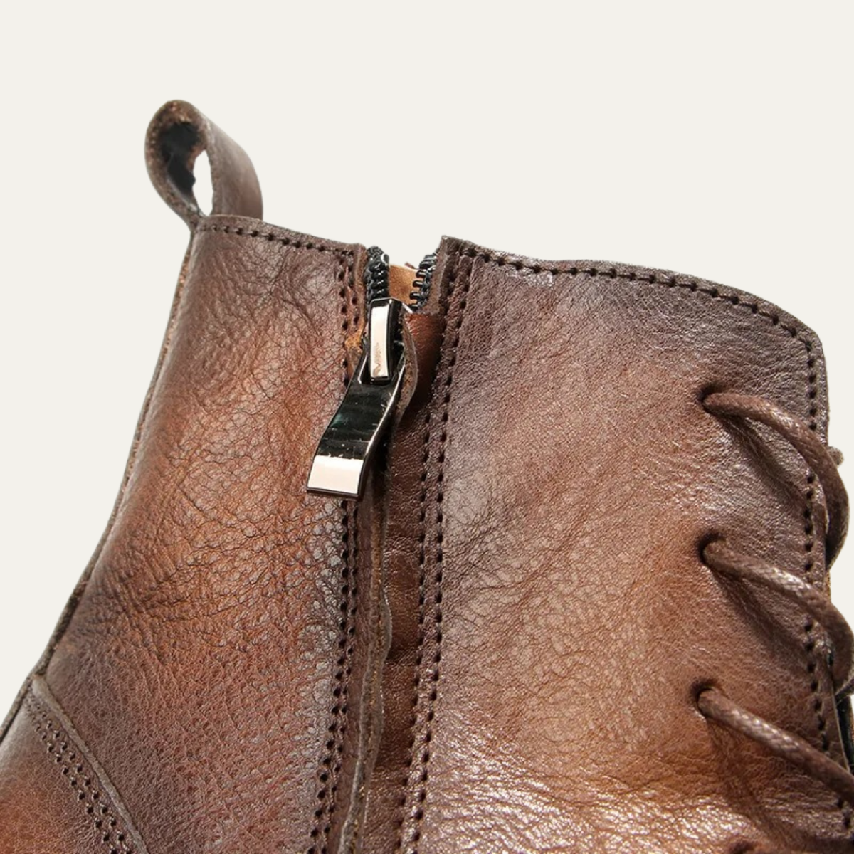 The St Davids - Herrskor i Läder Retro Casual Snörning