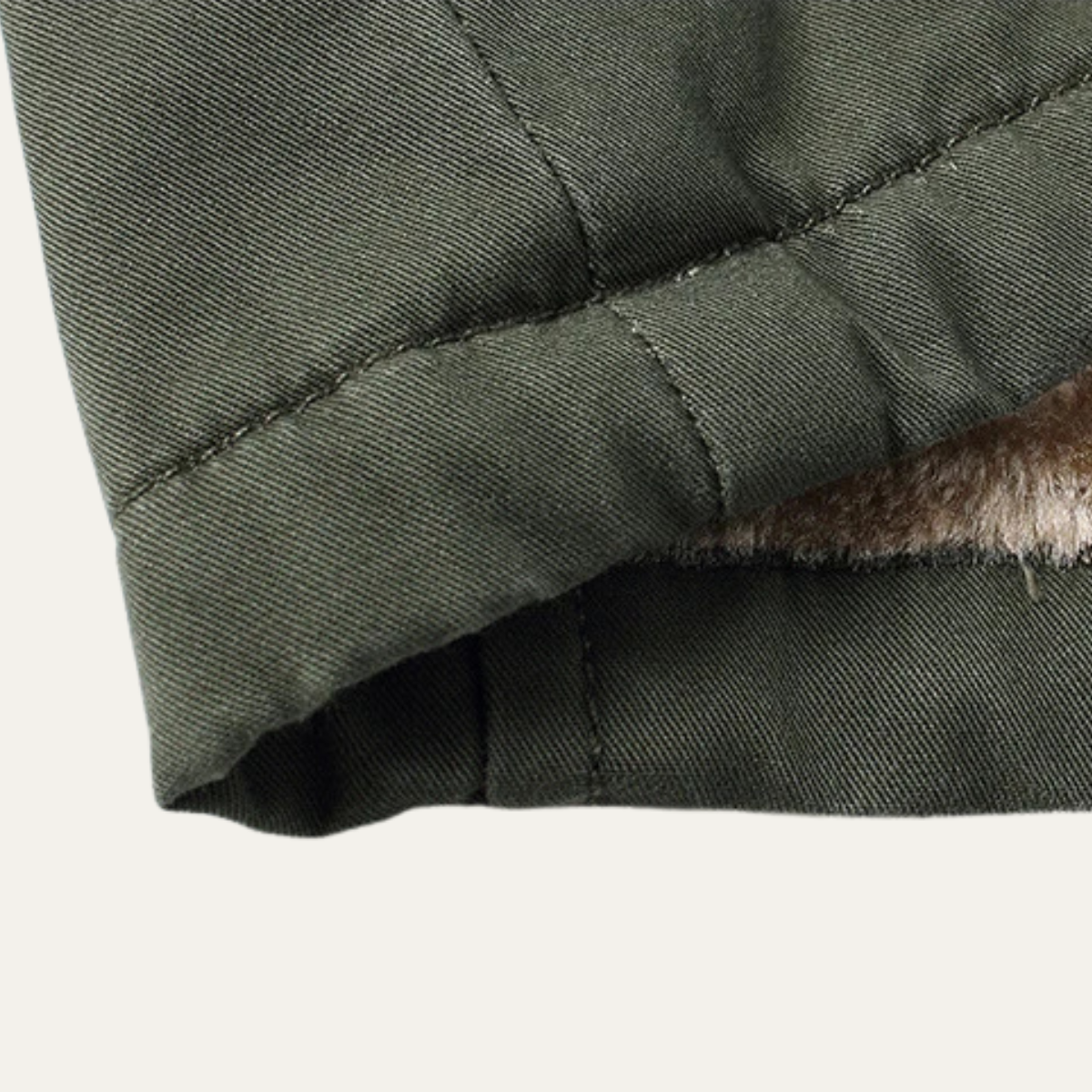 The Bayside - Herrfleecejacka med Varm Rutig Foder