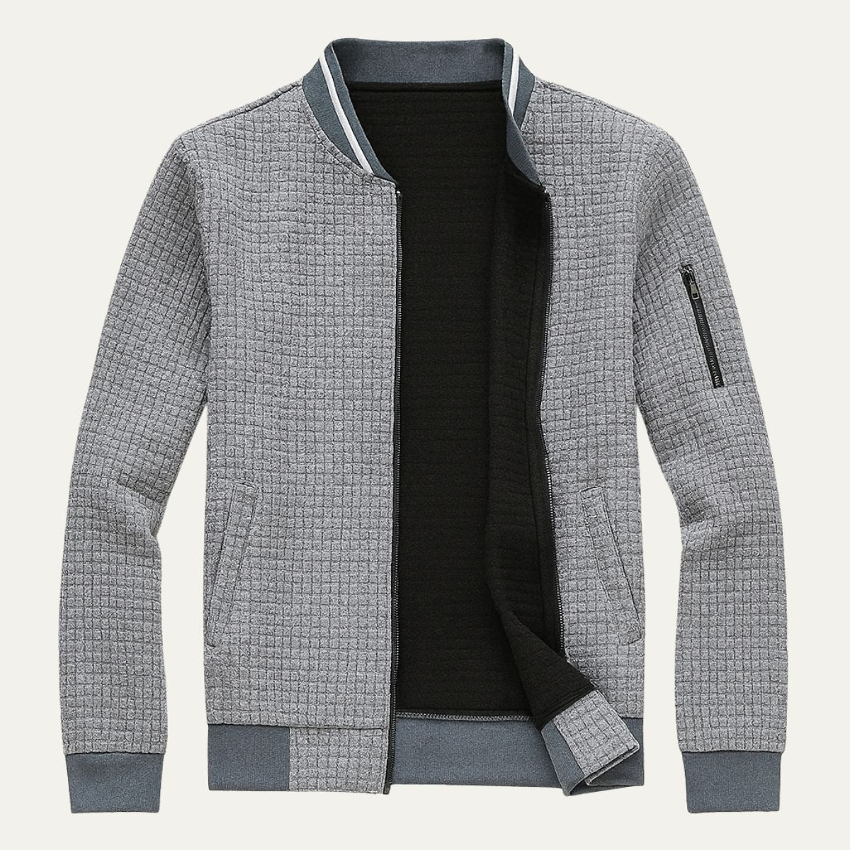 Oakshade Quiltad Jacka – Avslappnad Zip-up Väst för Alla Tillfällen