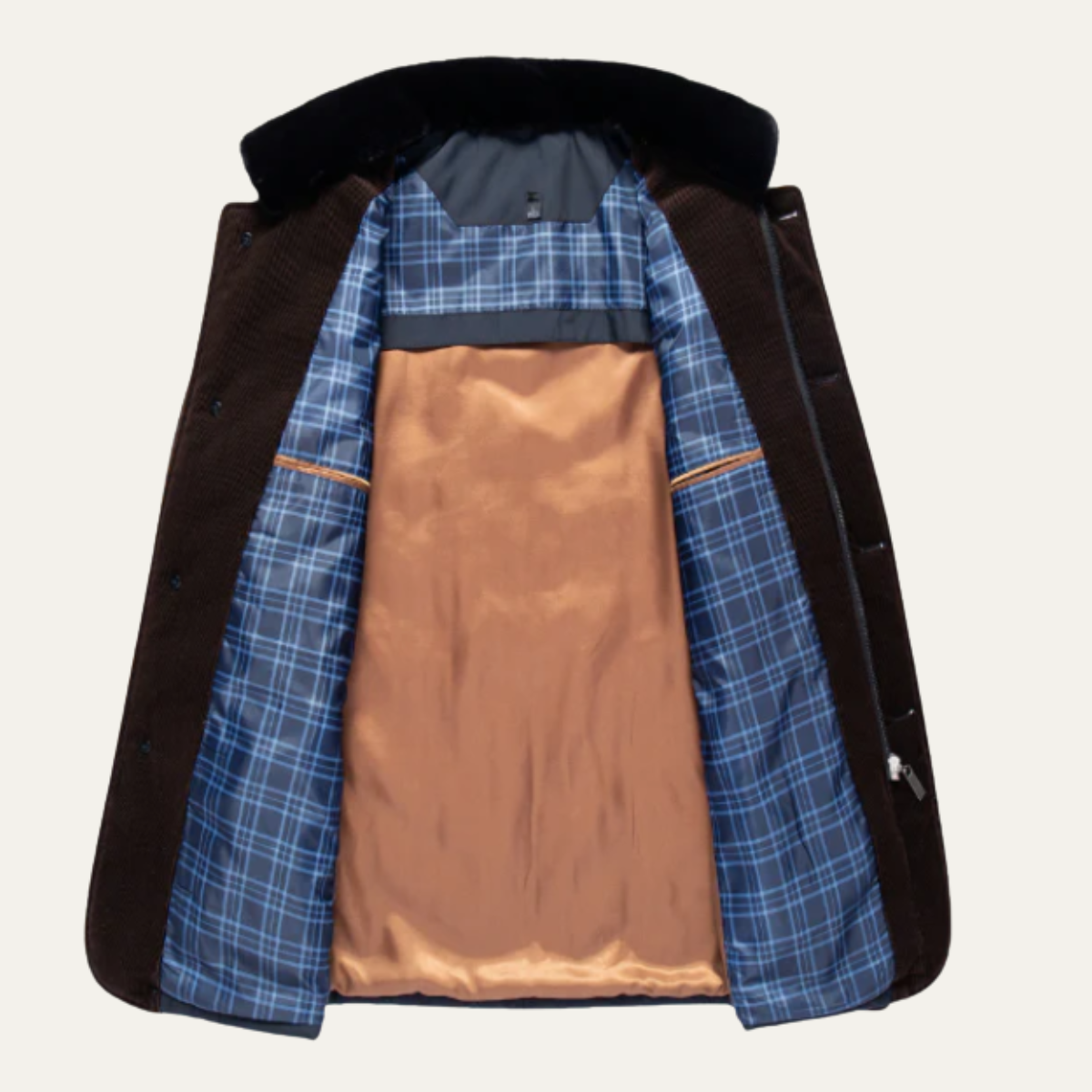 The Stratton - Herrstylad Vadderad Vinterjacka med Quilt och Samtalskrage