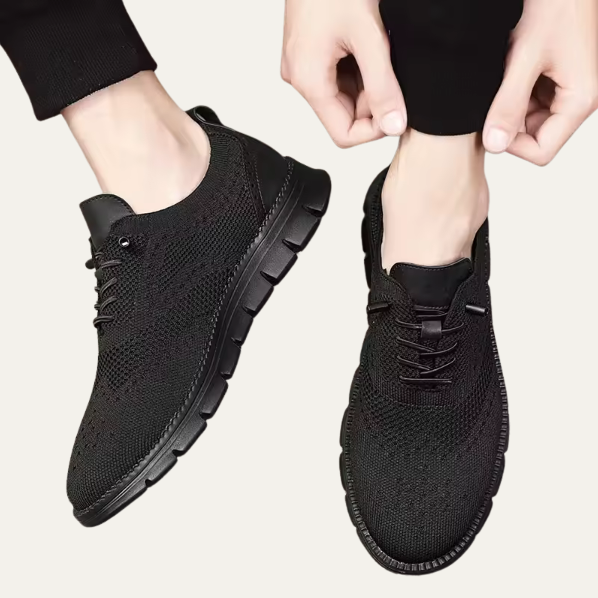 The Hawthorne - Herr Lätta ventilerade stickade sneakers