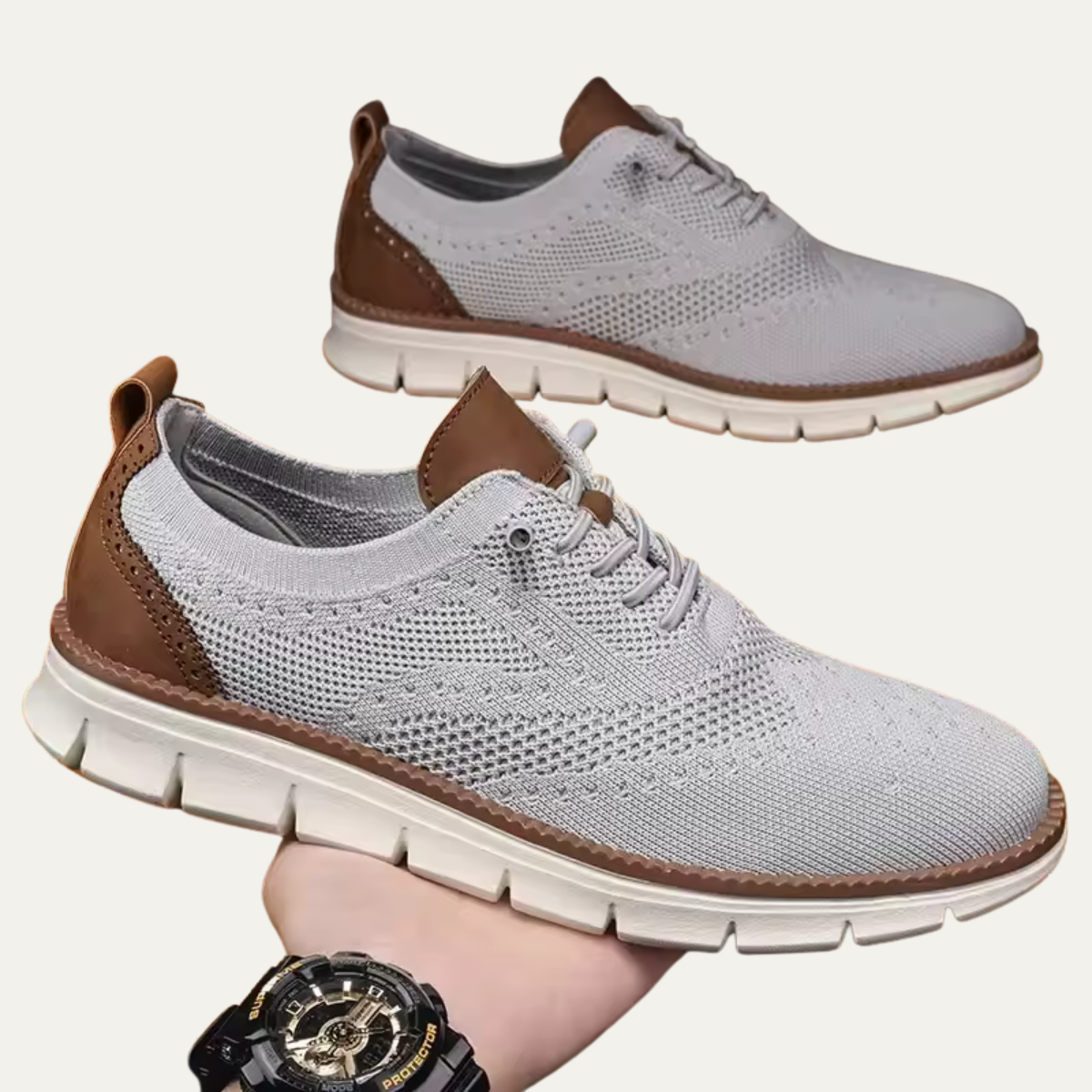 The Hawthorne - Herr Lätta ventilerade stickade sneakers