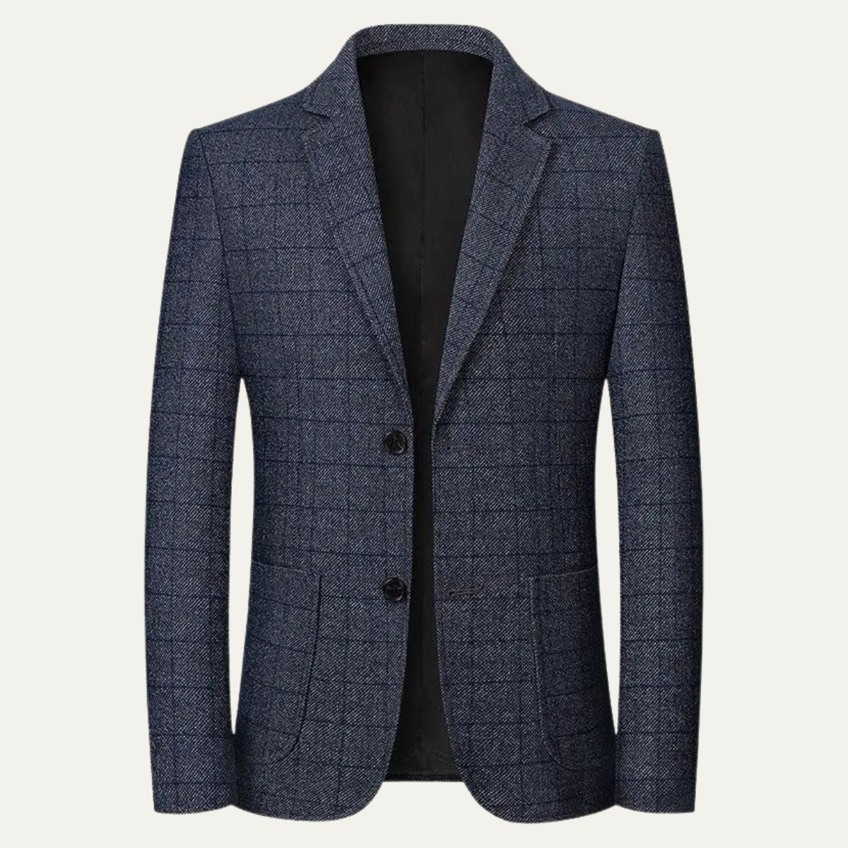 The Barrington - klassiska rutiga blazer för män med kollar