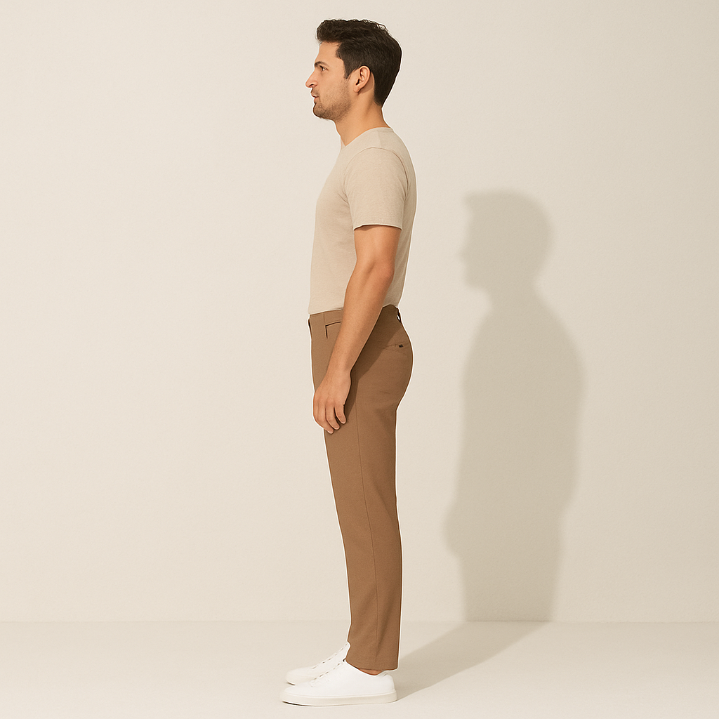 Klassiska Santorini Chino Byxor för Herrar - Elegant Brun