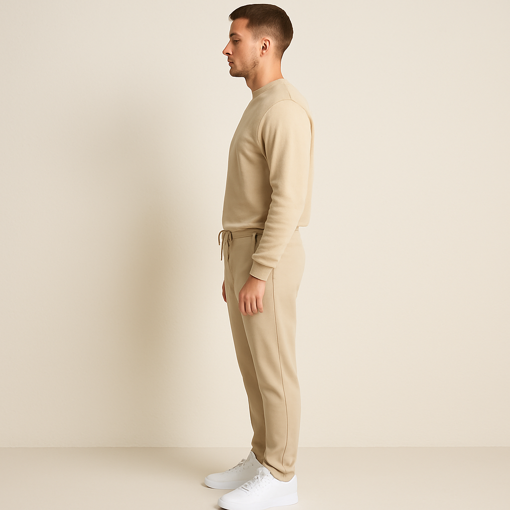 Klassiska Amalfi chinos för män - Elegant brun