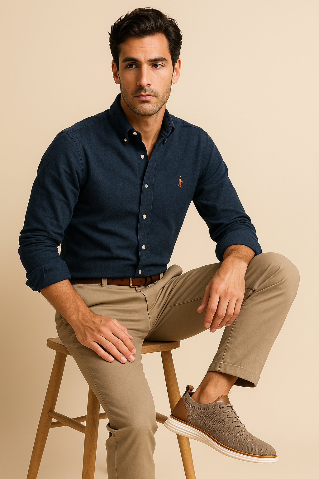 The Hawthorne - Herr Lätta ventilerade stickade sneakers