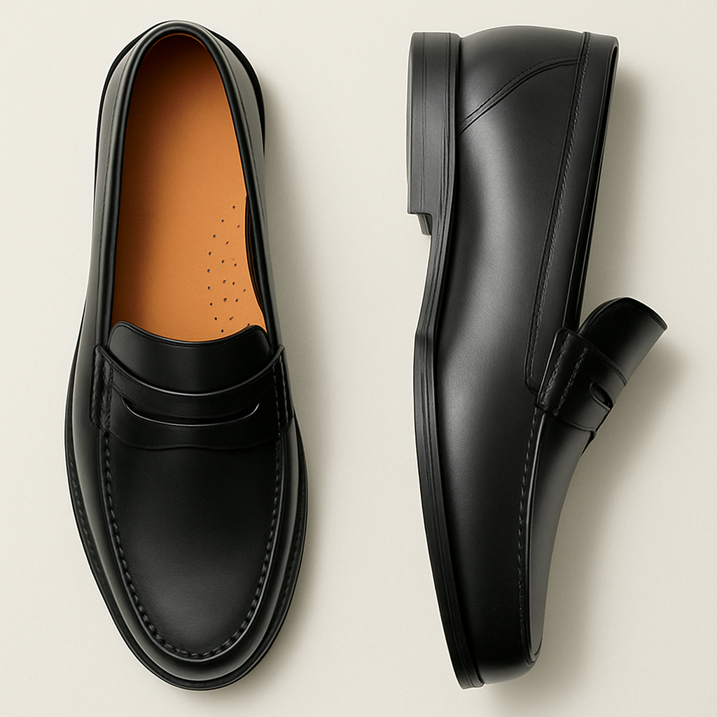 The Penrose - Slip On Läder Loafers för Män