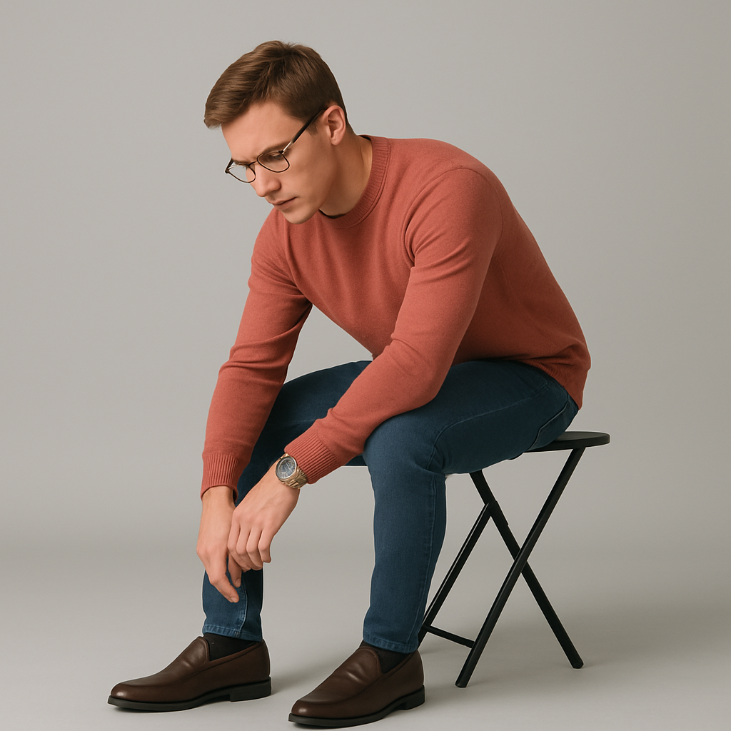 The Penrose - Slip On Läder Loafers för Män