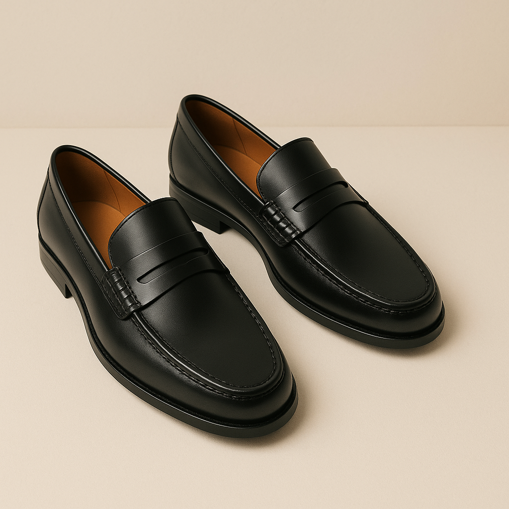 The Penrose - Slip On Läder Loafers för Män