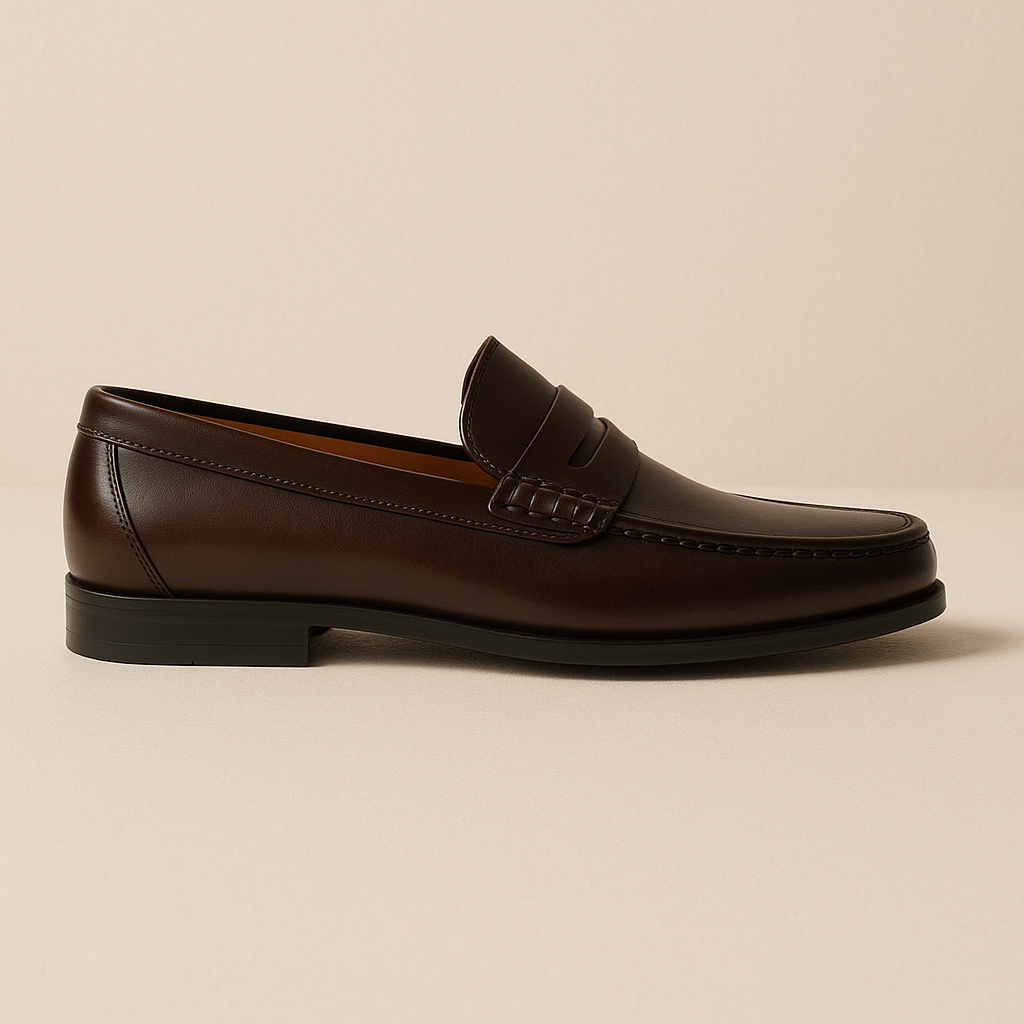 The Penrose - Slip On Läder Loafers för Män