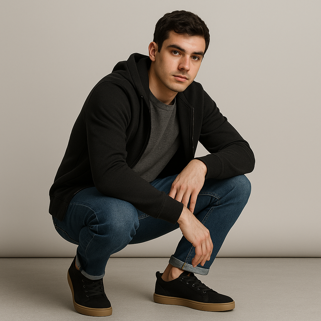 The Wentworth - Lätta snörskor i canvas för män