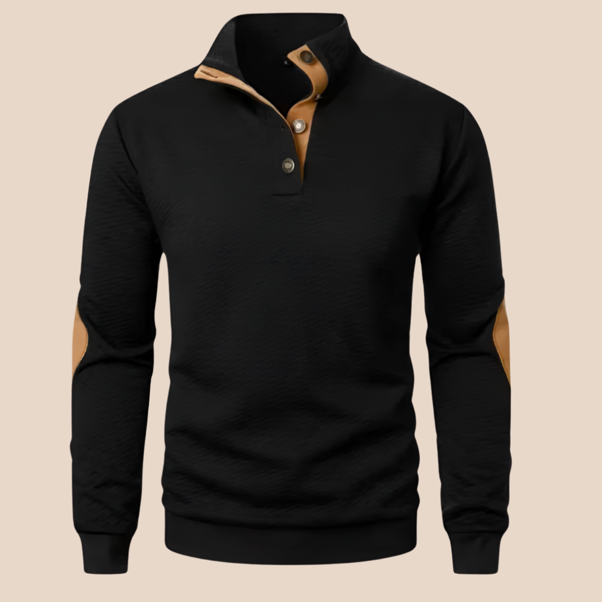 Pull-over Oxford Åttaknappig sweatshirt för stilfull komfort