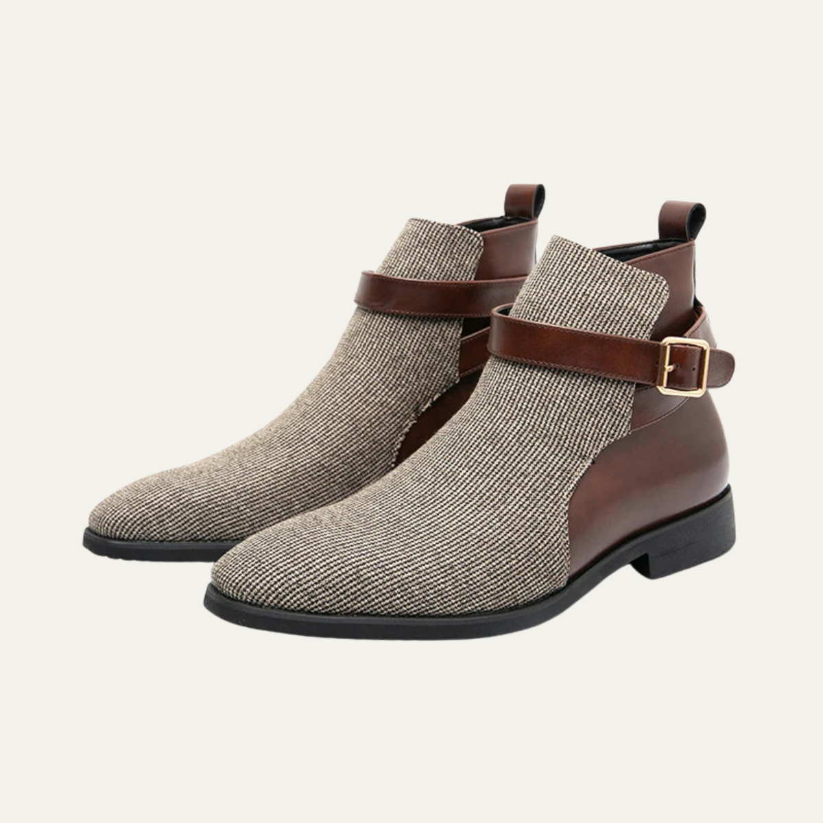 The Shetland - Herrarnas Eleganta Moderna Spänne Chelsea Stövlar