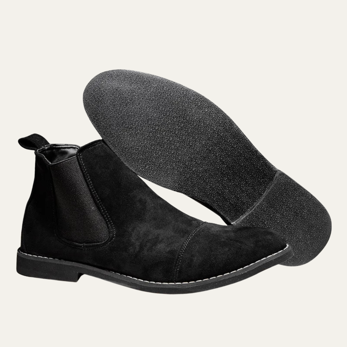 The Harris - Herrars Klassiska Slip-On Mocka Chelsea Stövlar