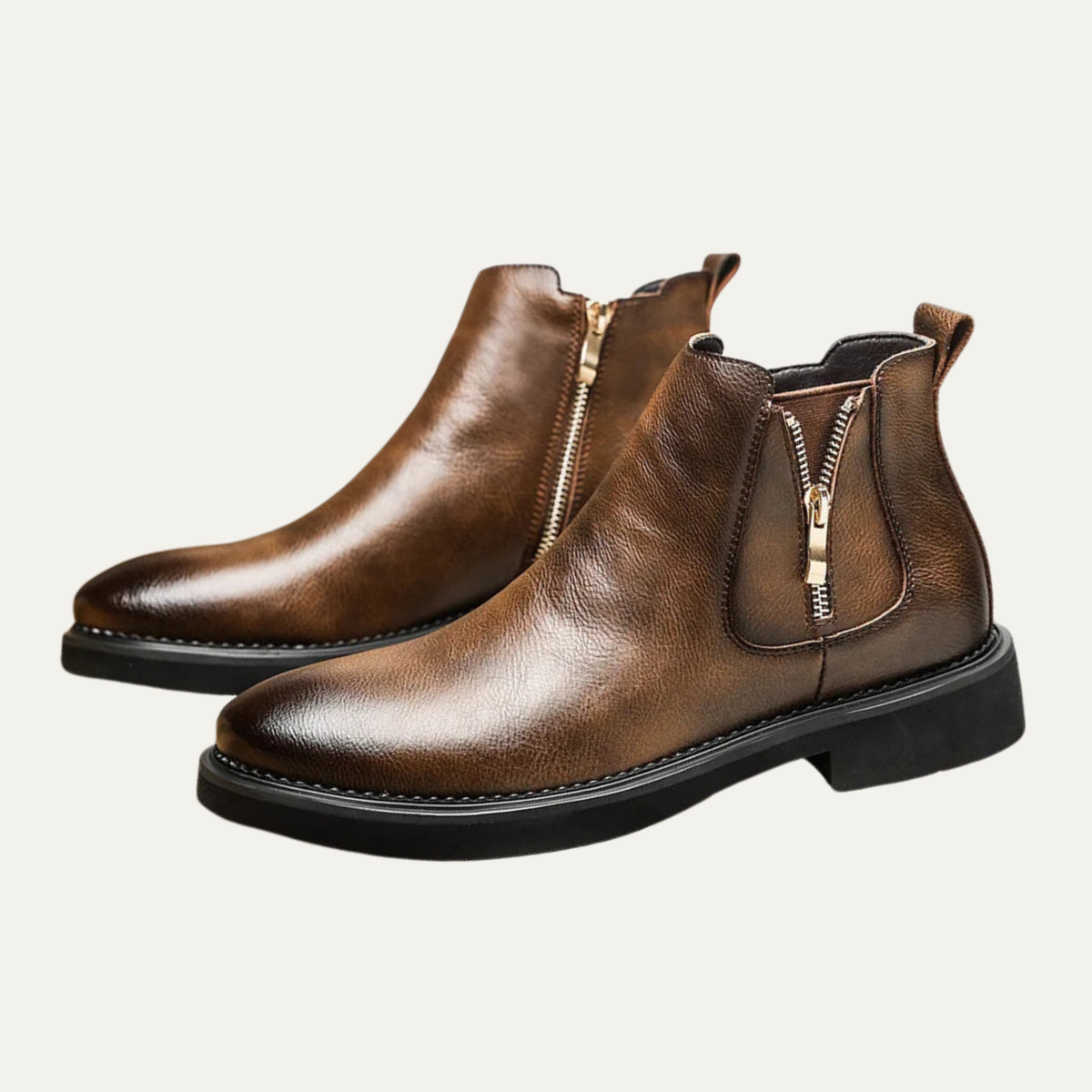 The Catania - Herr Chelsea Vintage Läderstövlar