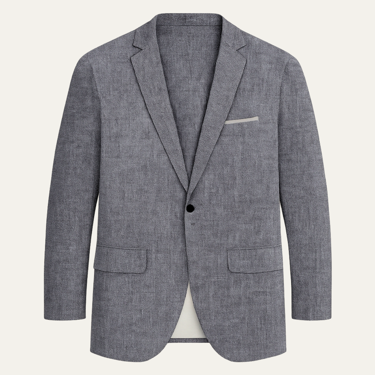 The Mandello - Herrars Enknäppt Lättvikts Slim Fit Lin Blazer Jacka