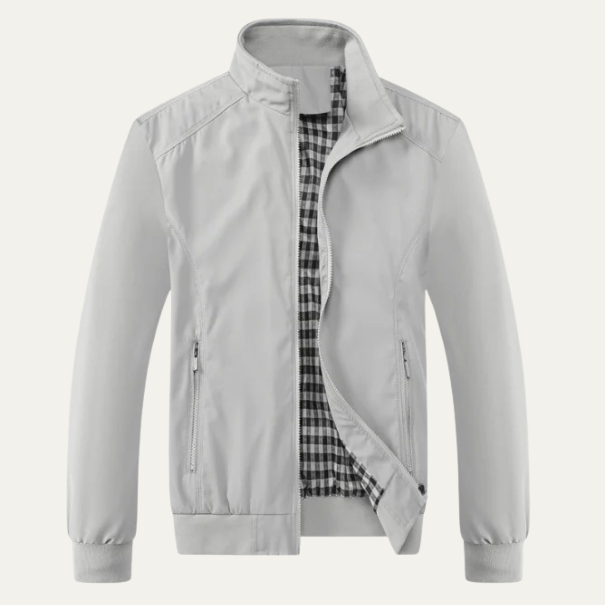 The Chesterfield - Herr Casual Lätta Bomberjacka med Dragkedja